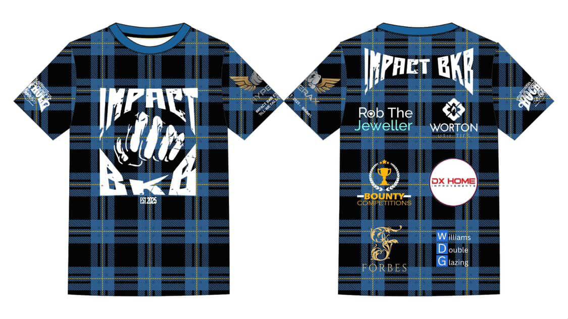 IMPACT BKB 2 BLUE TARTAN TRAINING TOP