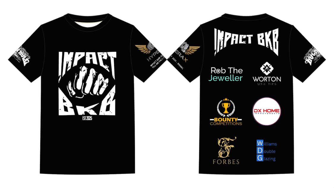 IMPACT BKB 2 BLACK TRAINING TOP BIG LOGO